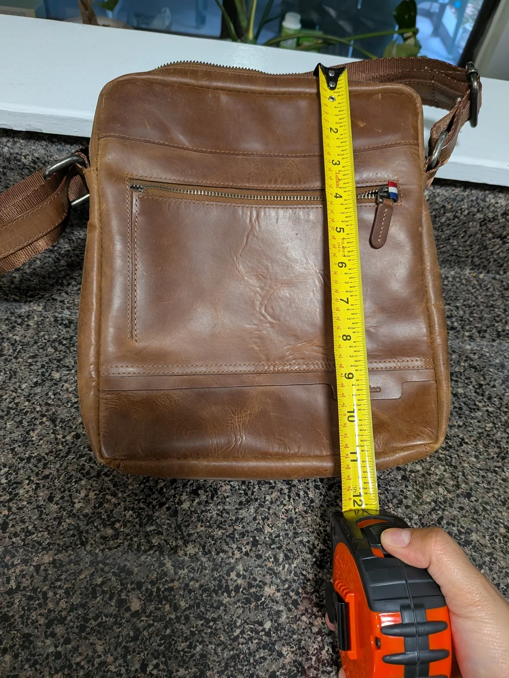 Men's Brown Leather Crossbody Bag - Classic Everyday Carry